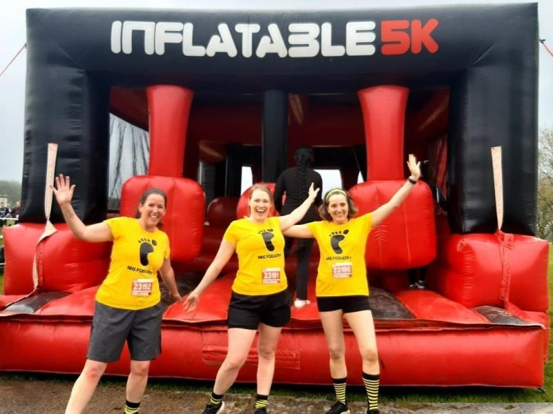 Inflatable 5k Podiatry Team