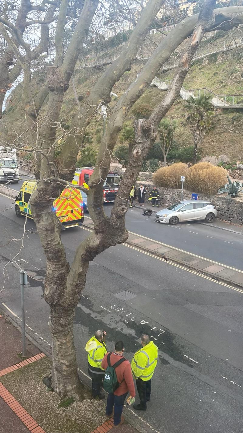 Crash on Torquay seafront crash