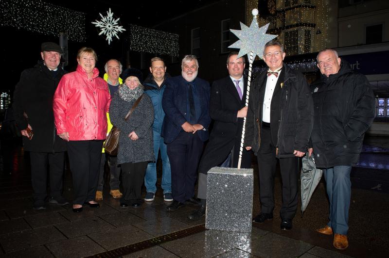 Switching on Torquay Christmas lights