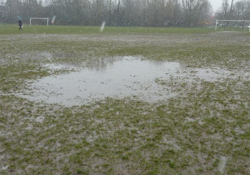 Waterlogged pitches