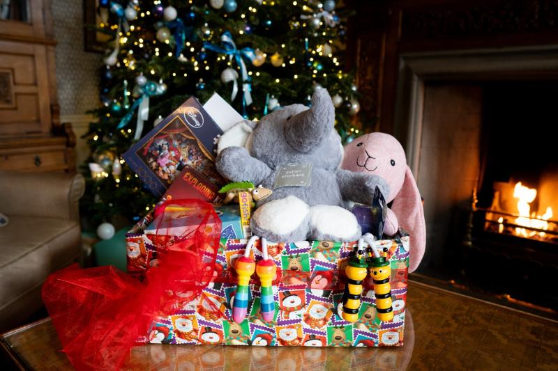 A hamper for Cash for Kids at Bovey Castle