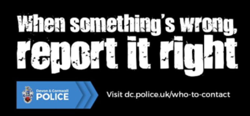 Report it right message