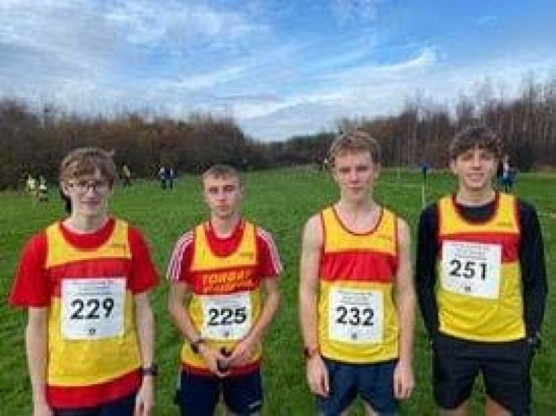 U17 Mens Team Oscar Eve, Joshua Bradley, Gwilym Lewis and Lucas Vandeweghe
