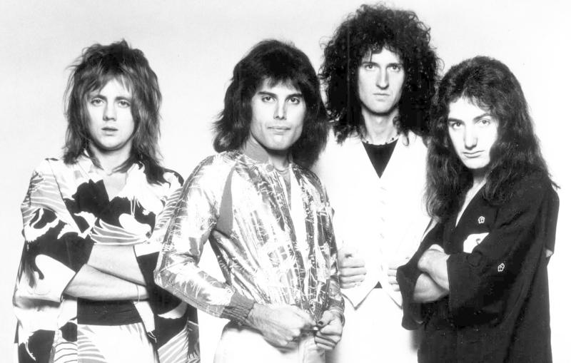 1975 press photo of Queen provided by then-US label Elektra Records