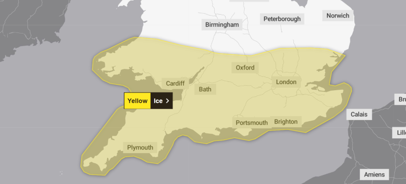 Met Office warns of icy conditions across Devon
