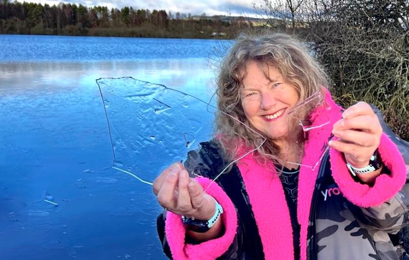 Ice Mile swimmer 