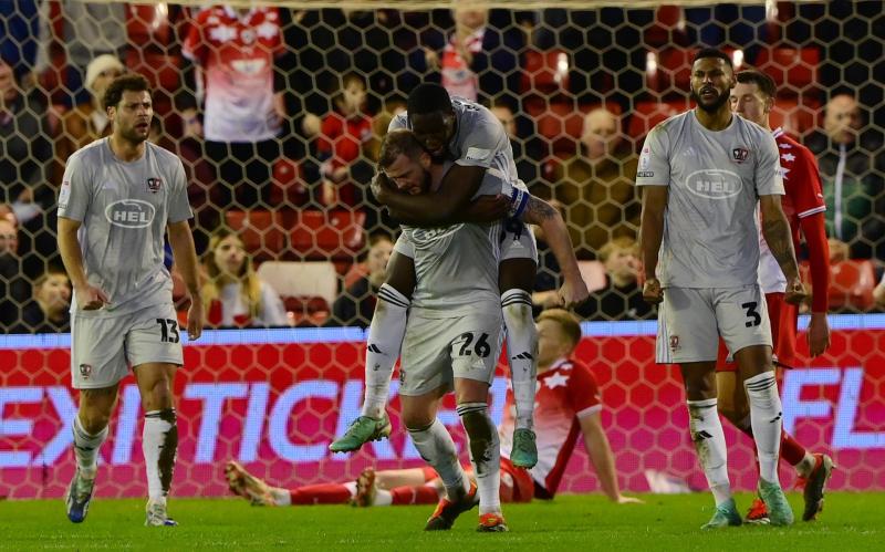 Joy for Exeter City. Pic from PPAUK