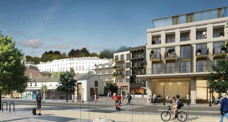 The new look Strand set to replace the old Debenhams. Pic Torbay Council