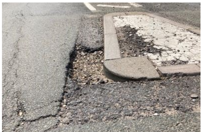 A pothole