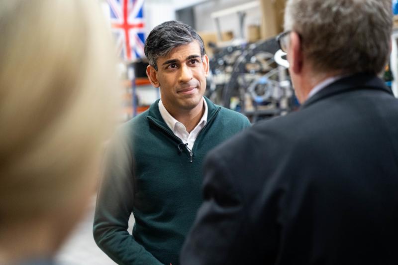 Prime Minister Rishi Sunak visiting M-Subs in Plymouth