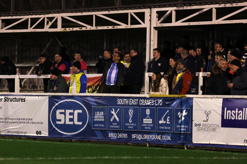 Torquay fans at Farnborough. Pic from PPAUK