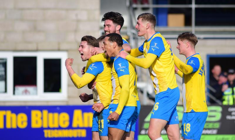 Torquay United celebrate. Pic from PPAUK