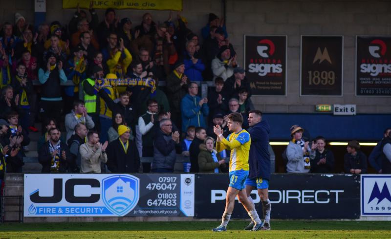 Brad Ash salutes the Yellow Army