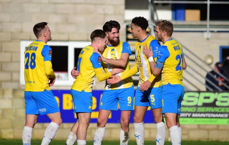 Brad Ash goal celebrations. Pic from PPAUK