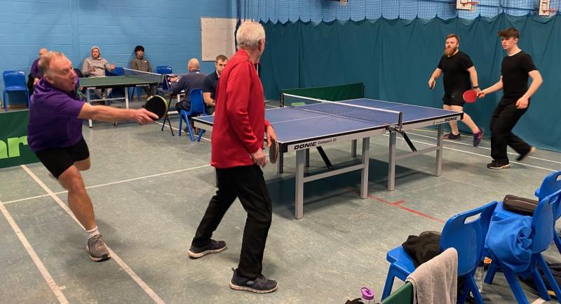 Chris Bishop and Derek Stratton (NA Merlins) v Pete Chadwick and Stanley Grim (Dawlish Doubtfuls)