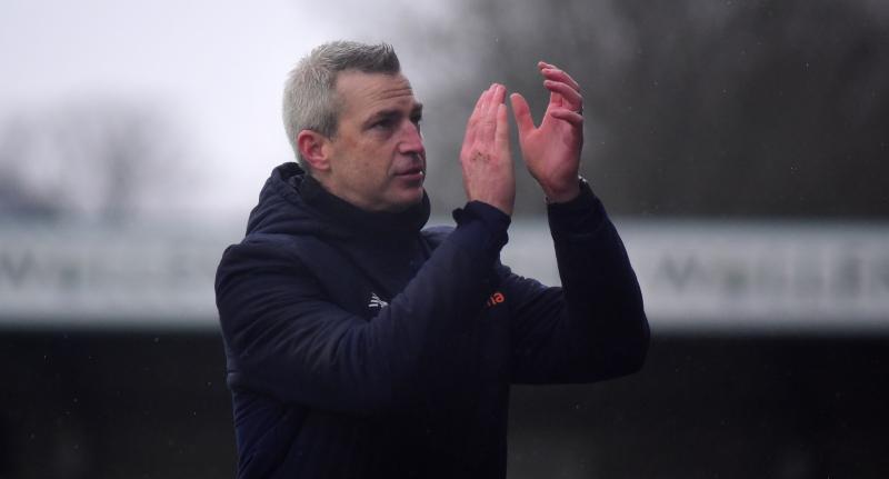 Aaron Downes applauds the Yellow Army. Pic from PPAUK
