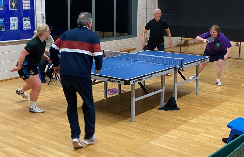 Issy Brown and Charles Lamden (Brixham Gulls) v Pete Sercombe and Jackie Whitehorn (NA Hawks)
