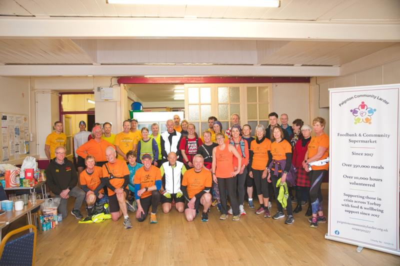 Torbay Tri Club at Paignton Community Larder. Pic from David England