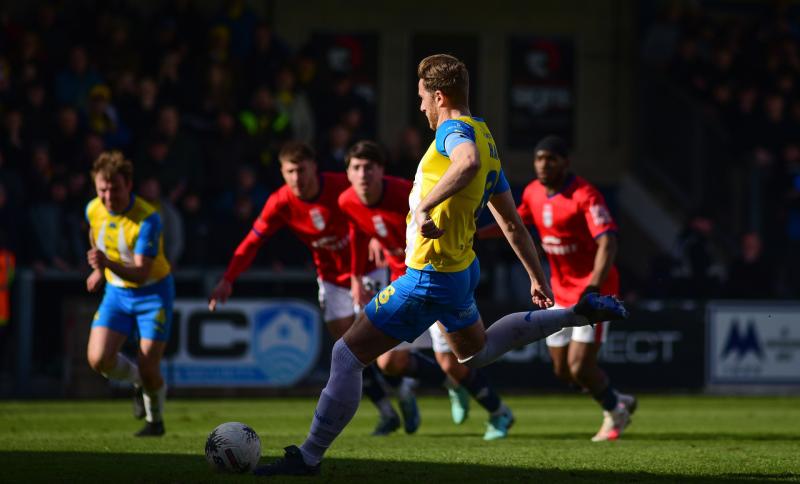 Asa Hall converts the winning penalty. Pic from PPAUK