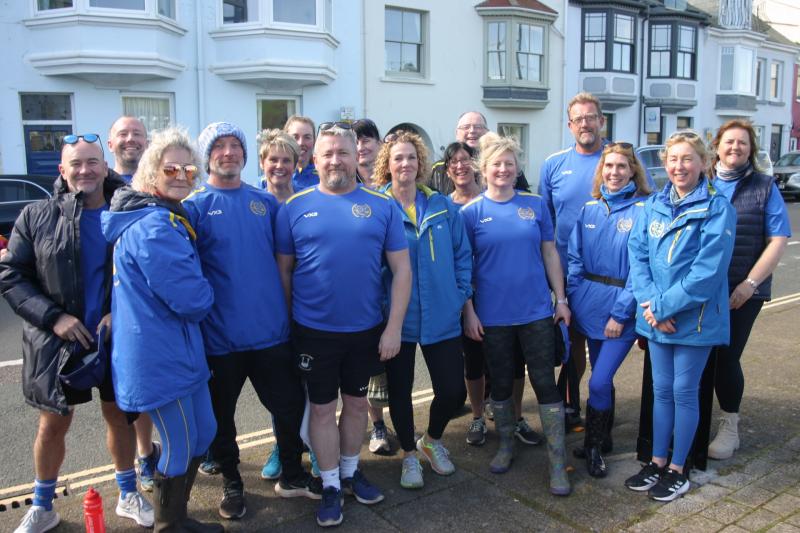 Paignton Rowing Club contingent at Dartmouth