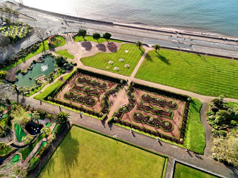 Stunning drone shots show the rejuvenation of Torquay's Italian Gardens