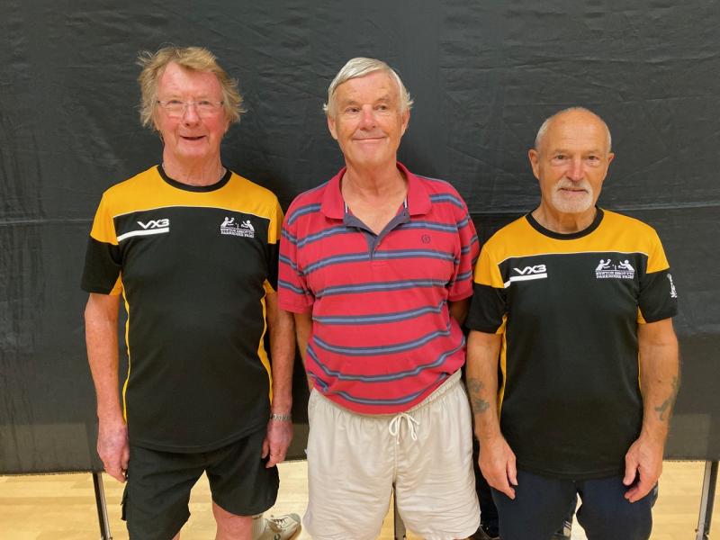 Taverners Colin Harrop, Geoff Read, Martin Dilkes