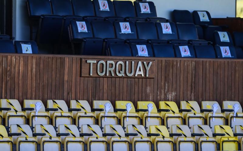 Directors Box at Plainmoor. Pic from PPAUK