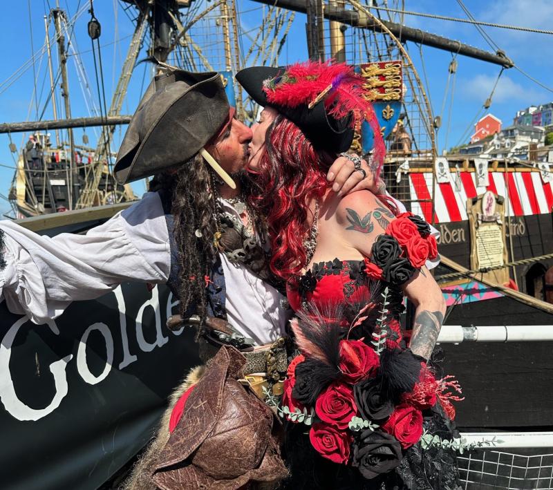 Pirates tie the knot at Brixham Festival