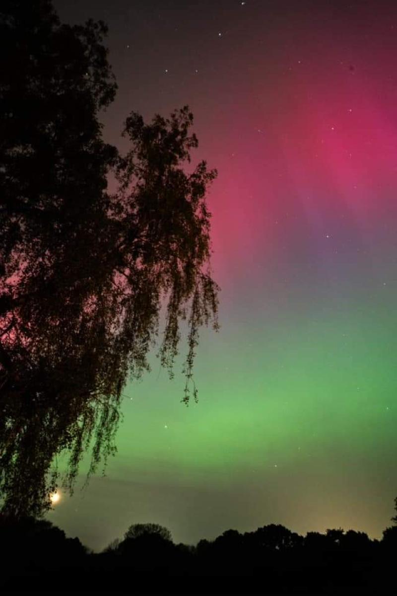 Stunning images from south Devon's Aurora Borealis