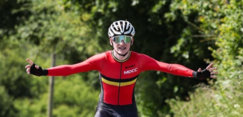 Mid-Devon CC's George Watch wins the Gillingham Road Race in Dorset