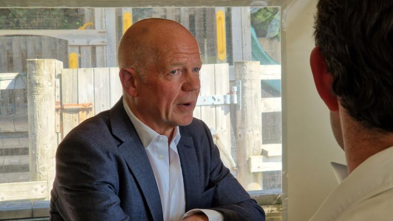 Former Tory leader gives defiant message in Torbay visit