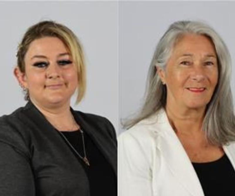Cllr Hannah Stevens,left, and Cllr Barbara Lewis Pic Torbay Council