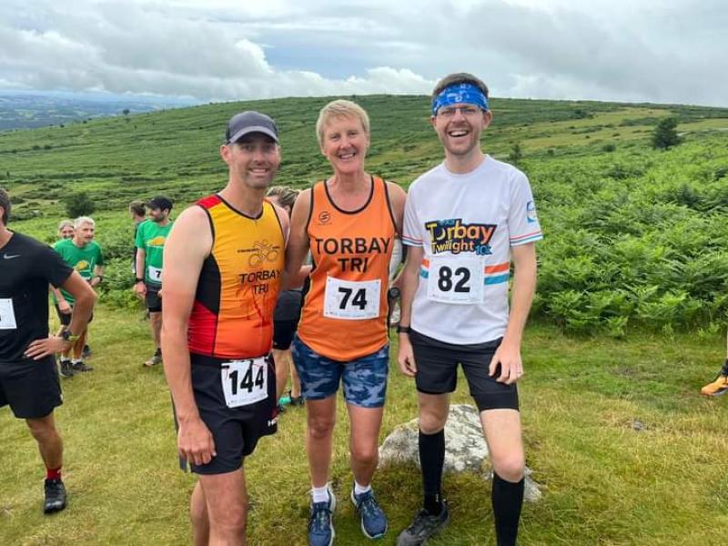 Torbay Tri Club runners at the Haytor Heller