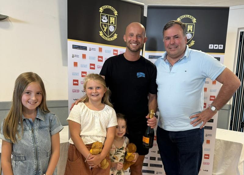 Buckland man of the match Ryan Richards
