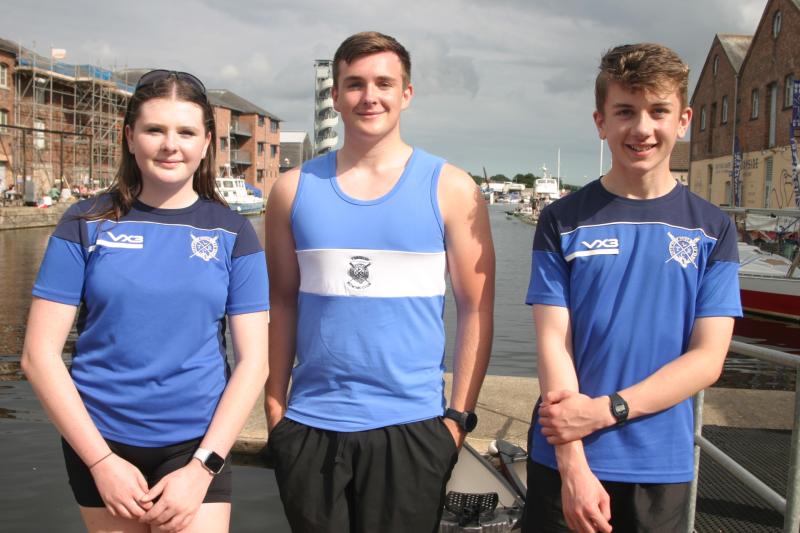Torquay's Sophie Evans, Harrison Green, William Jackson-Heritage