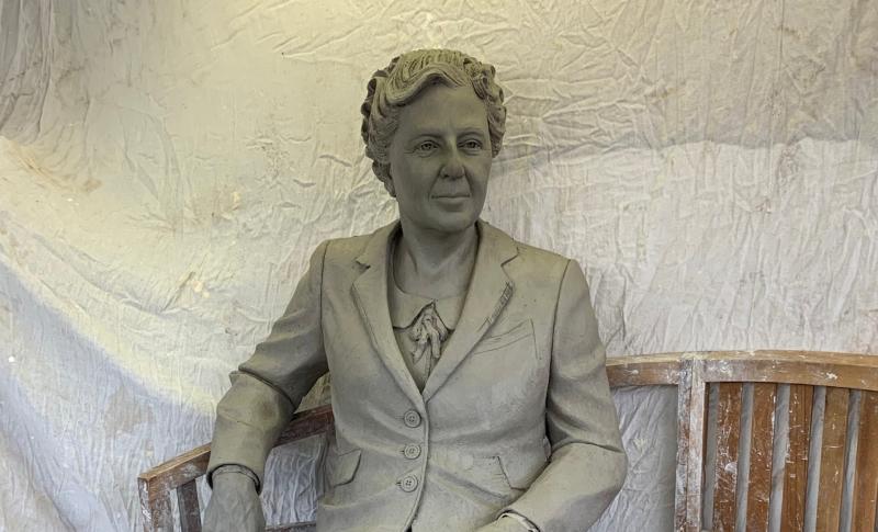 The Agatha Christie statue planned for Torquay harbourside Pic Torbay Council