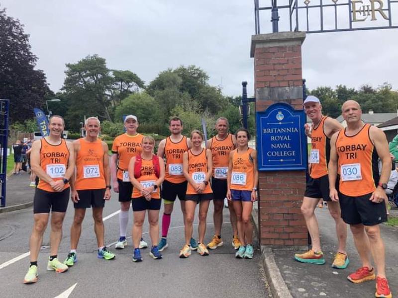 Club members at the Dartmouth Regatta Road Race
