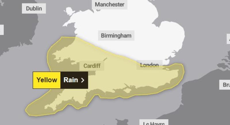 Monster rain storm approaches Torbay