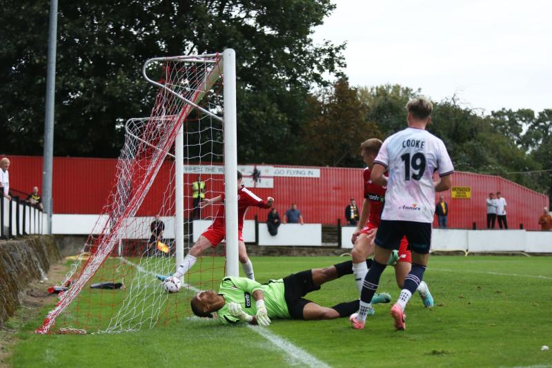No goal for Cooke. Pic from PPAUK