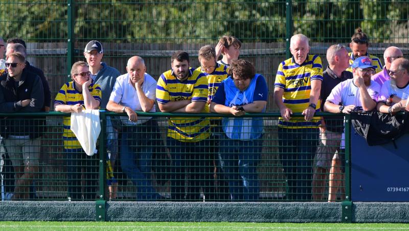 Yellow Army at Bishops Cleeve. Pic from PPAUK