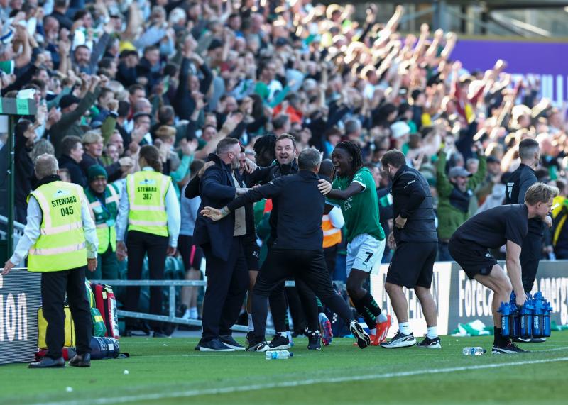 Wayne Rooney celebrates Argyle winner. Pic from PPAUK