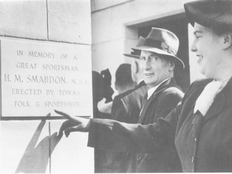 The Smardon Gates opening in 1952
