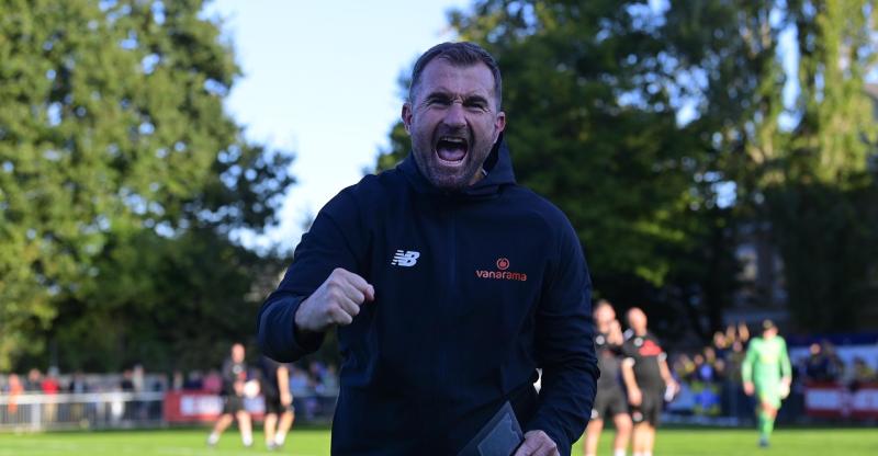 Paul Wotton celebrates at Hampton. Pic from PPAUK