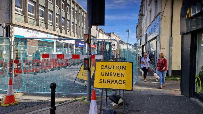 Queen Street in Newton Abbot Pic Guy Henderson LDRS