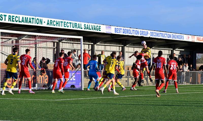 Sam Dreyer rises highest at Eastbourne. Pic from PPAUK