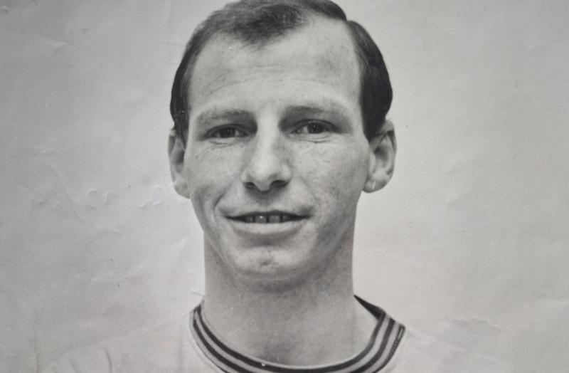 John Rudge as Torquay United's centre-forward in 1969