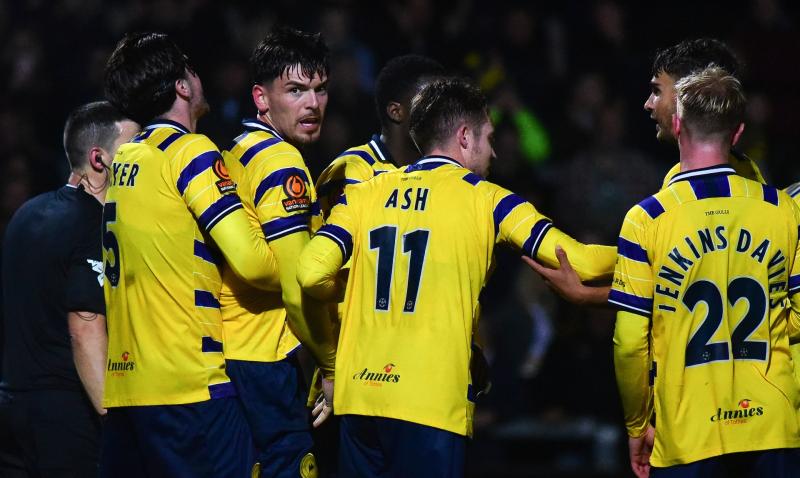 Celebrations for Torquay United. Pic from PPAUK