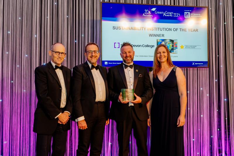 South Devon College’s bold green strategy wins coveted award