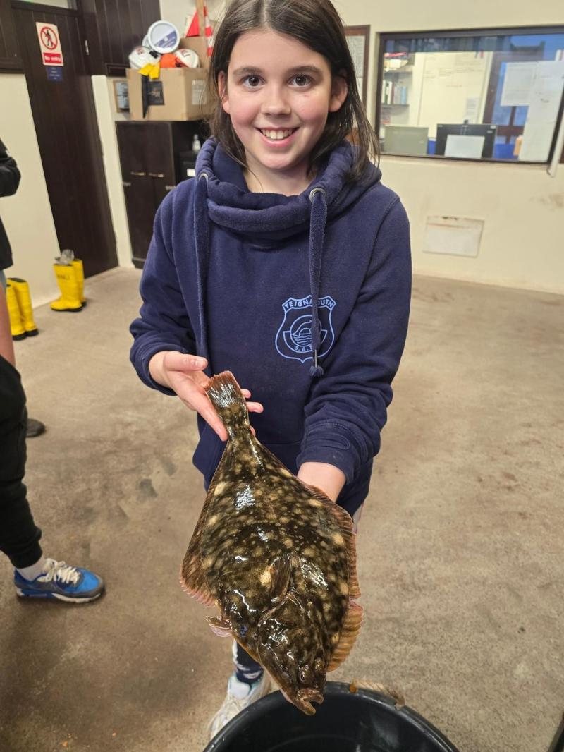 Sophie Cockram junior winner of the National Flounder Championship