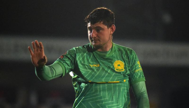 Torquay United goalkeeper James Hamon. Pic from PPAUK